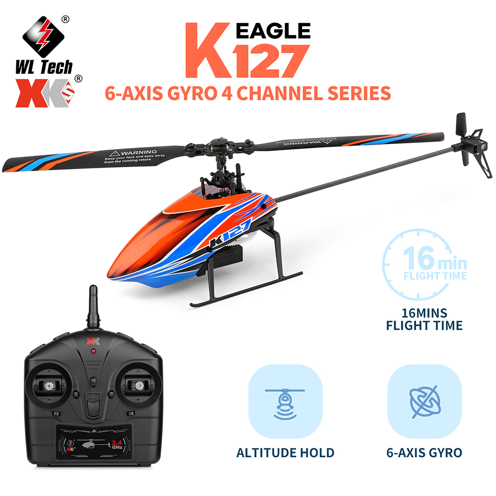 WLtoys XK K127 2.4G 4CH 6-Aixs - Rc Helicopter Nitro review and price