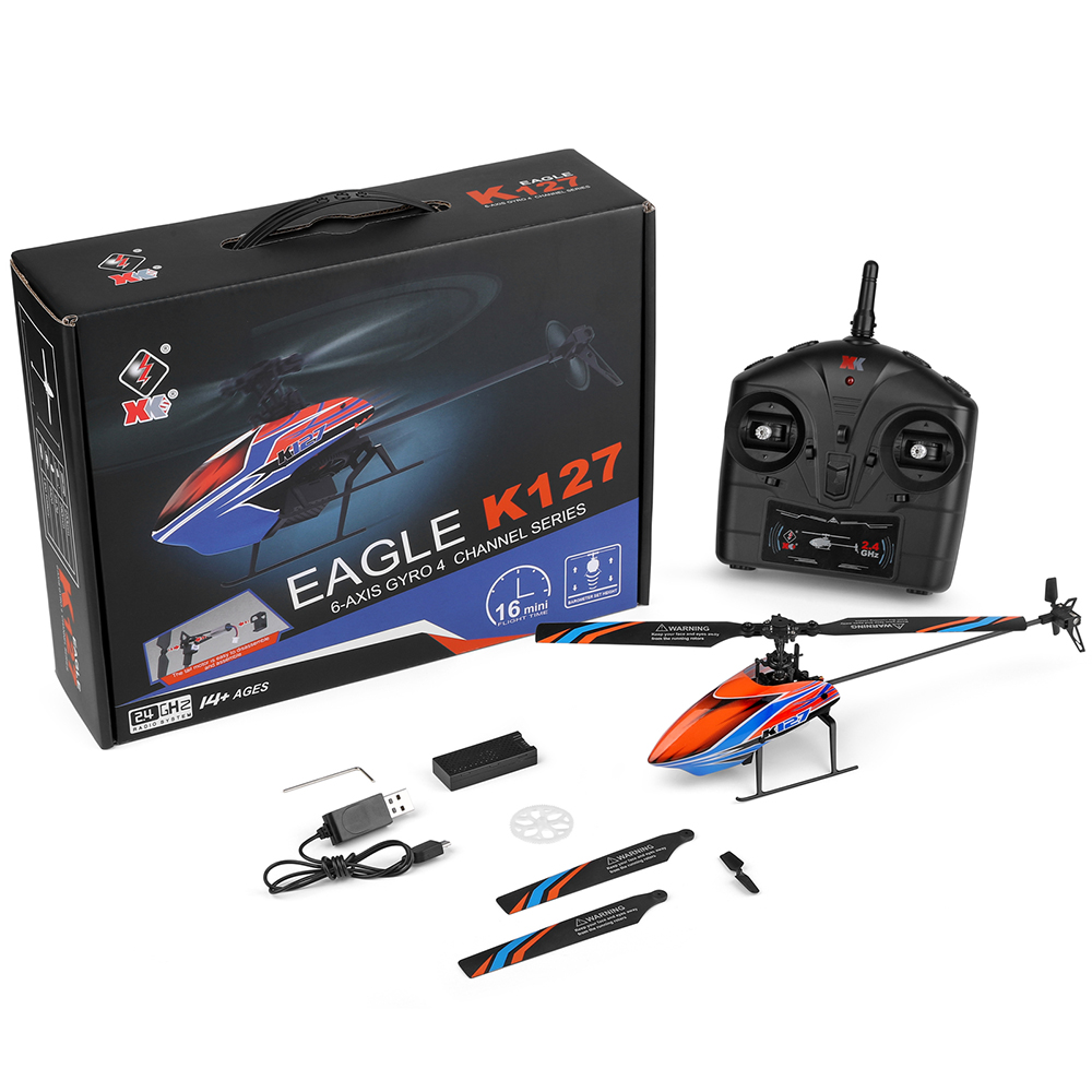 WLtoys XK K127 2.4G 4CH 6-Aixs - Rc Helicopter Nitro review and price